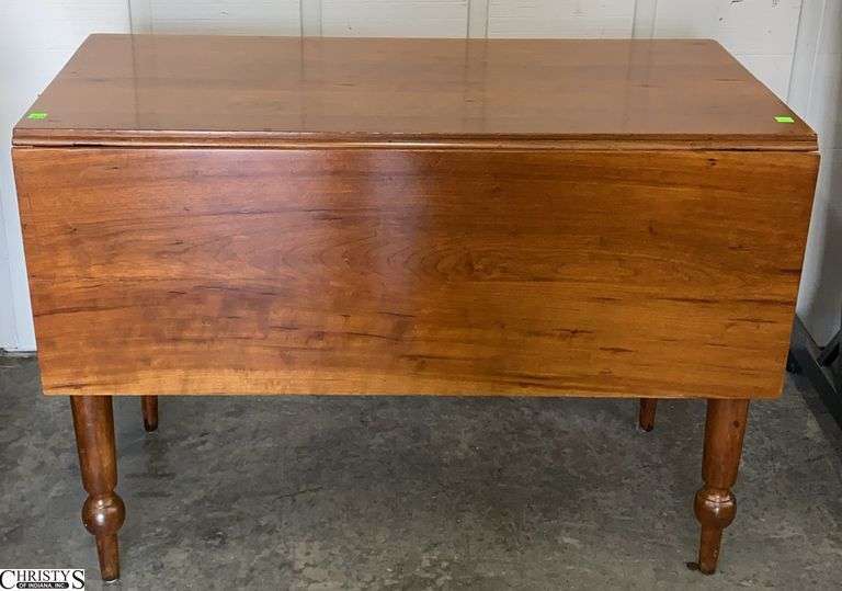 Antique Drop Leaf Table - 40" x 18" x 29" - 14" of drop image