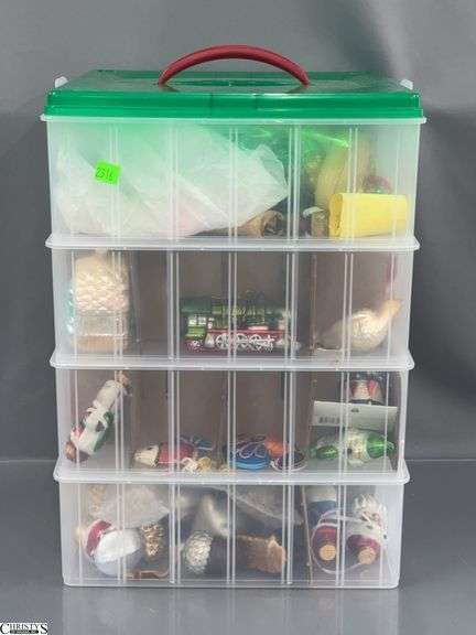 Stacking Storage with Christmas Ornaments image