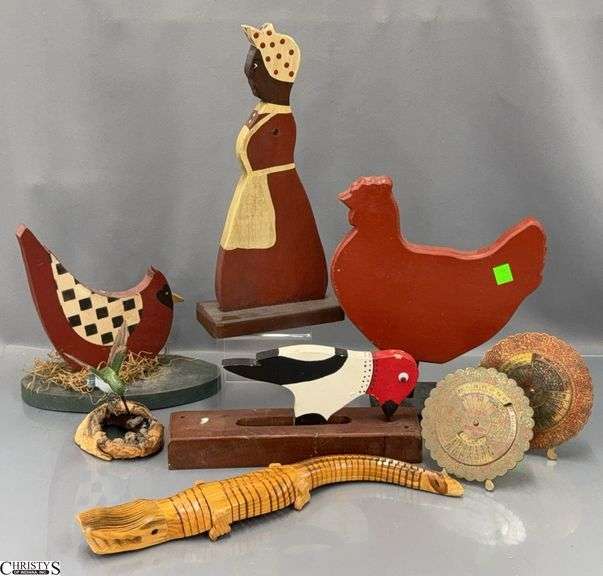 Wood Woodpeckers, Crocodile, Vintage 55 Year Metal Calendars, 28 year 1971-1983 image