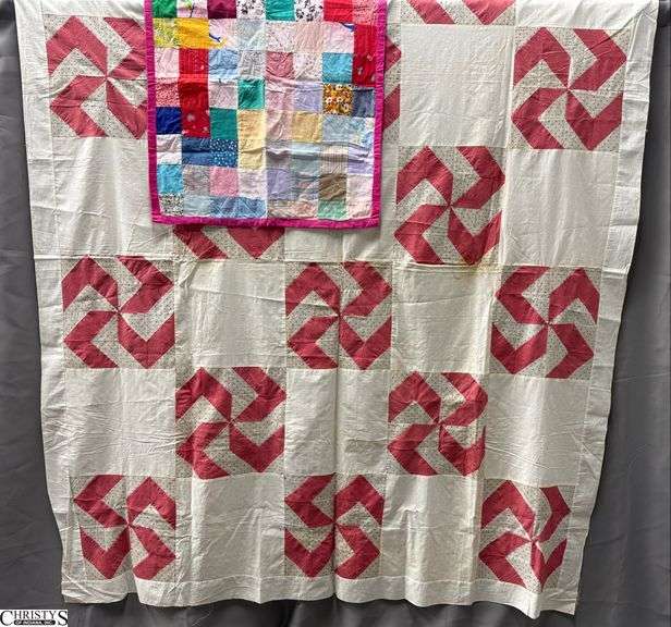 Handmade Quilt Top and Small Quilt - 72" x 72" of quilt top image