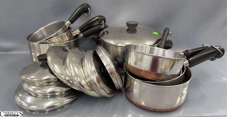 Revere Ware Stainless Pots and Pans Sets, Largest Stock Pot image