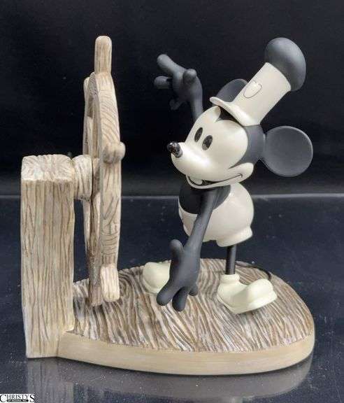 Walt Disney Classics Collection from Steamboat Willie is Mickey Mouse "Mickey's Debut" Sculpture in Box with Certificate of Authenticity image