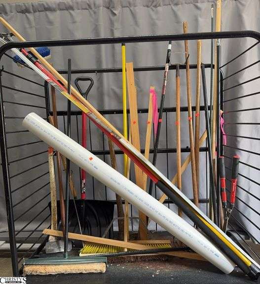 Long Handle Tools Brooms, Shovel, Axe, Rakes, Clippers, Cart Not Included image