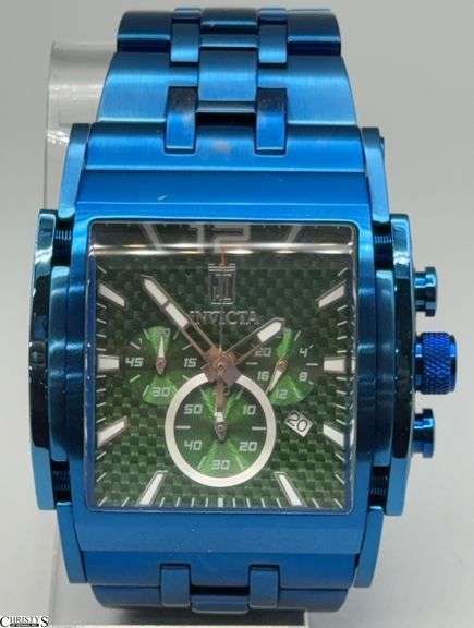 Invicta Jason Taylor Limited Edition Blue Stainless Steel 47mm Watch 38055 image