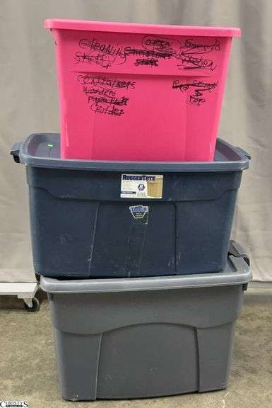 3 Empty Storage Totes image