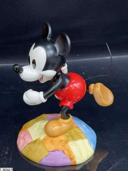 Walt Disney Classic Collection "Millennium Mickey: On Top of the World" Mickey Mouse Figure from Thru The Mirror in Box with Certificate of Authenticity. image