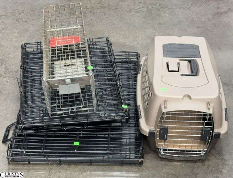Small/Medium Metal Pet Crates, Small Plastic Travel Crate, Live Animal Trap - 30" of largest image