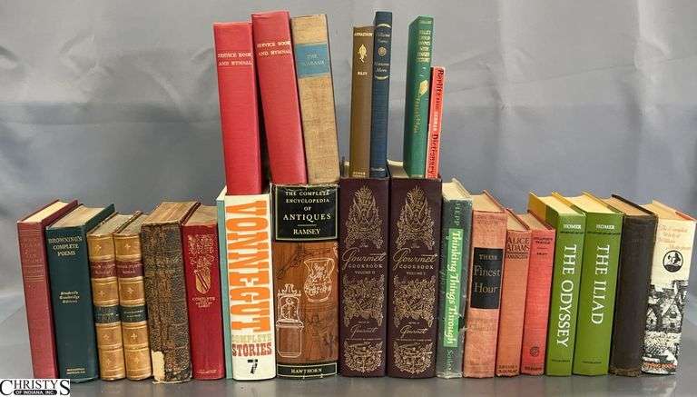 3 Boxes Assorted Books - James Whitcomb Riley, George Eliot, Vonnegut and Others image