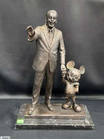 Blaine Wilson Walt Disney Mickey Mouse Bronze Statue Approx. 15" Tall image