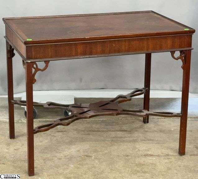 Mahogany High Coffee Table - 32" x 20" x 25" image
