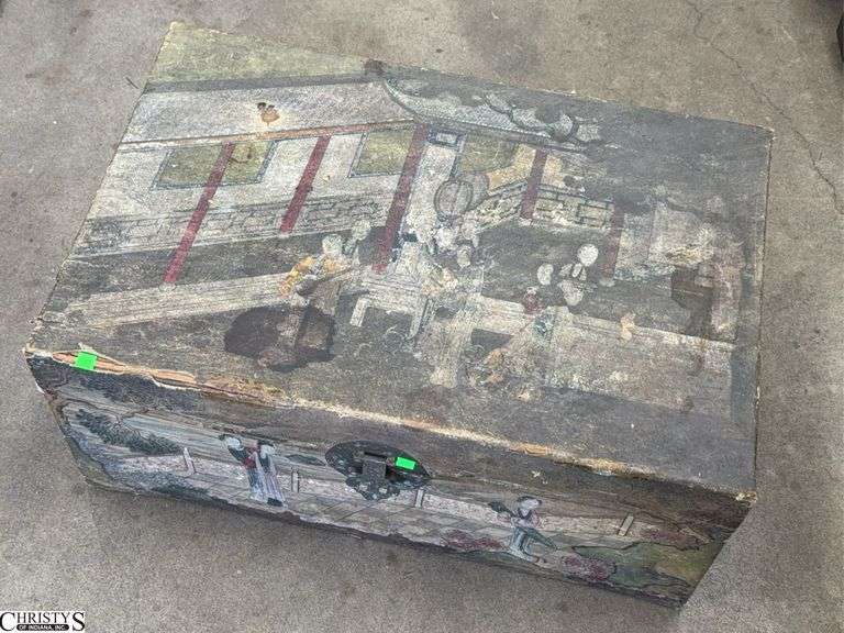 Asian Influence Travel Trunk, 32x21x14" image