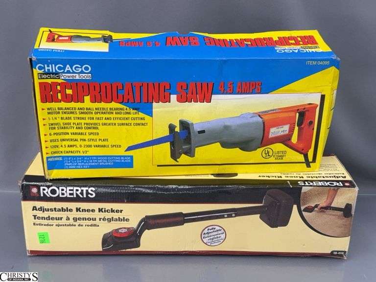 Chicago Reciprocating Saw and Roberts Adjustable Knee Kicker image