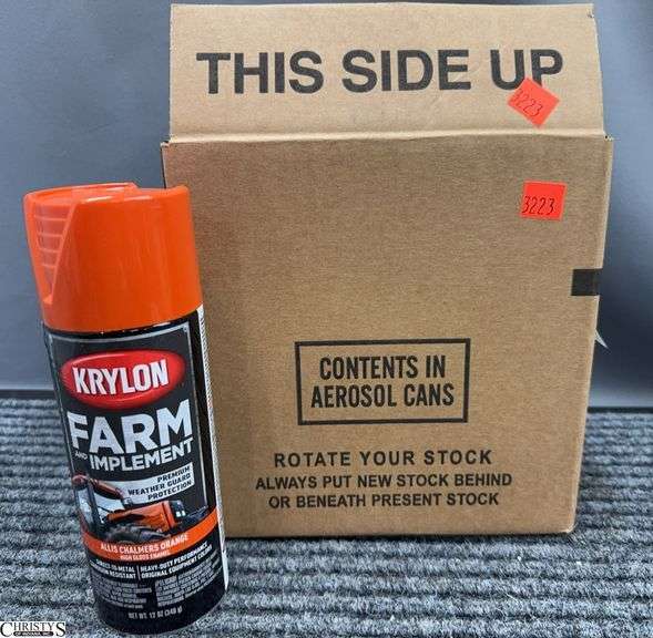 6 Cans Krylon Farm and Implement Allis Chalmers Orange image