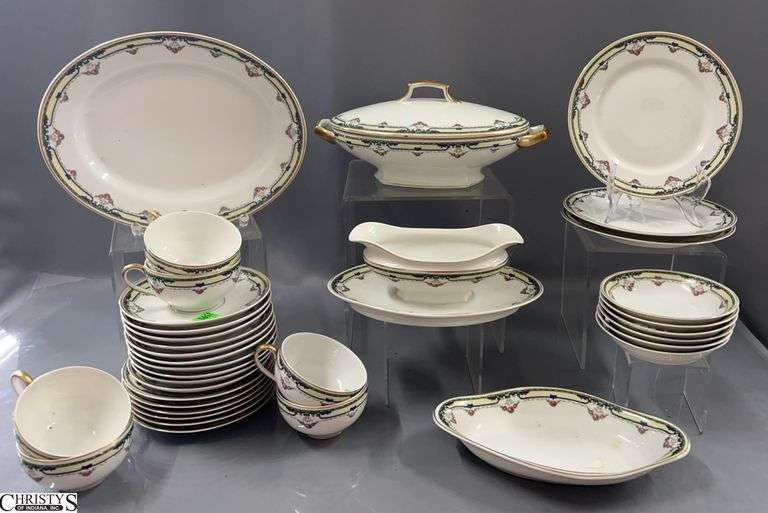 35pcs Limoges Dishes Some Chips image