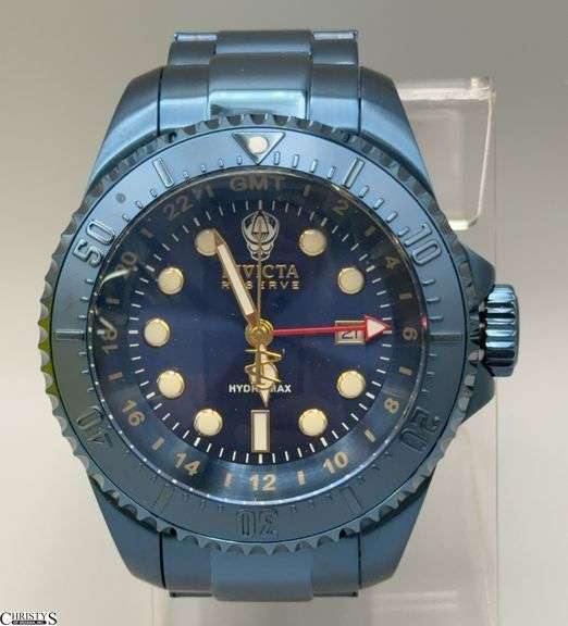 Invicta Reserve Hydromax Pro Diver Blue Label GMT 52mm Watch 31961 image