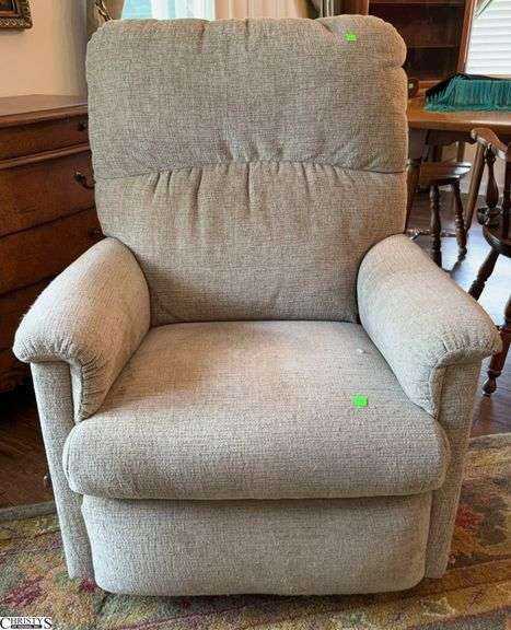 La Z Boy Upholstered Recliner - 29" x 39" - 17" seat - shows wear image