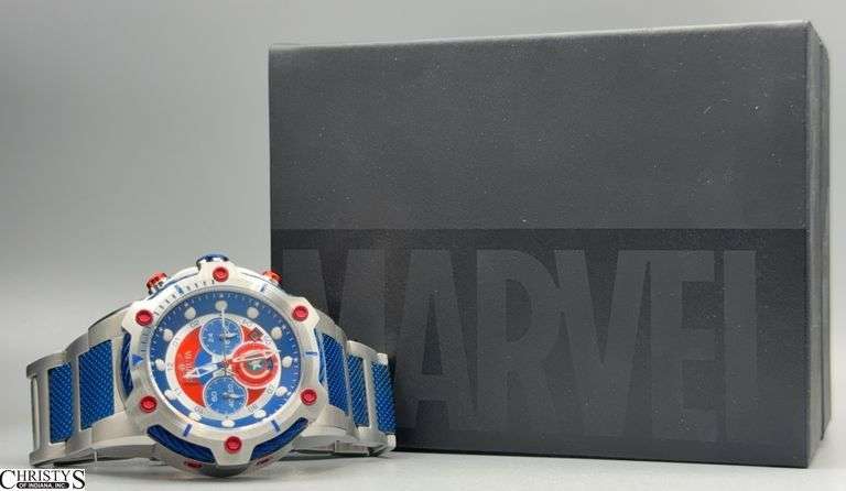 Invicta Marvel Captain America Limited Edition Chronograph 51.5mm Watch Model 27965 image