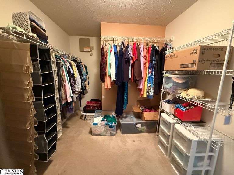 Women’s clothing, hangers, coats, leggings, straw hats, dresses, Casual Comsfort Clothing, slipper socks, sizes 16 to 2X2 plastic storage drawers, three totes laundry basket image