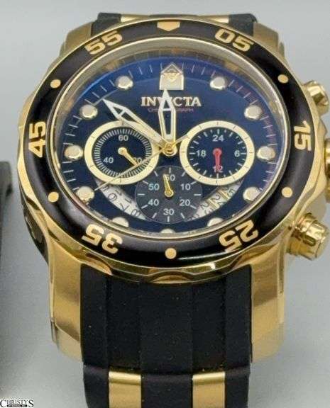 Invicta Pro Diver Chronograph 48mm Watch 21928 Damaged Band image