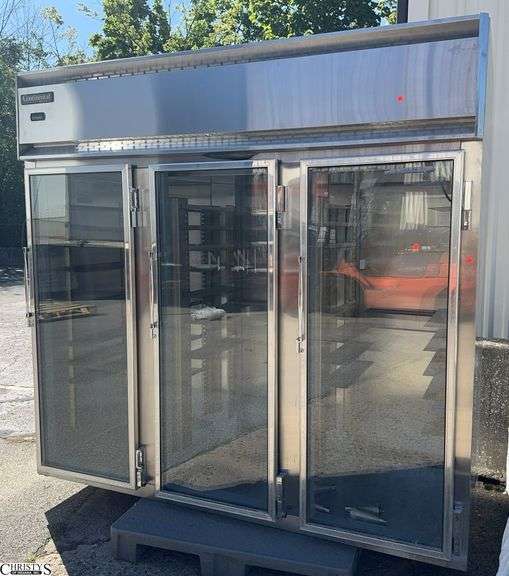 Continental 9 Door Passthrough Refrigerator Unit 87x38x81 image