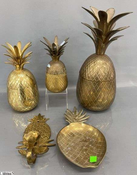 Brass Pineapples, Tallest 13" image