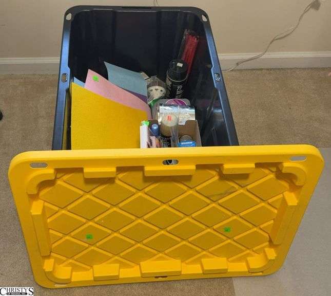 Storage Tote Various Craft Supplies image