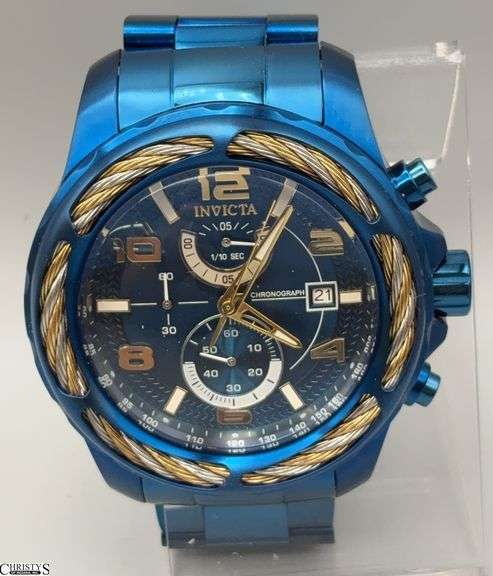 Invicta Bolt Nautical Ensemble Tritnite Blue Stainless Steel Chronograph 53mm Watch 31232 image
