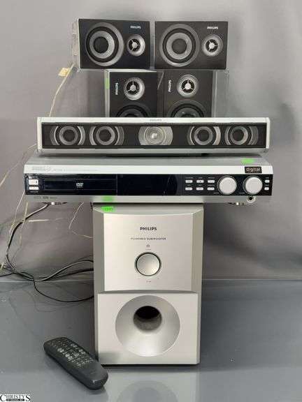 Philips DVD Video Surround Sound System - 8" x 13" x 12" of subwoofer image