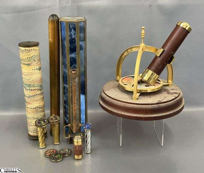 Assorted Kaleidoscopes and Pieces - 12" of largest image