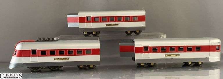 3pcs Lionel Lines Repainted Metal Passenger Cars image