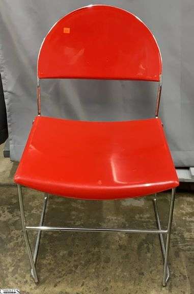 Fasem Italian Modern Chair - 30" T - 16" S - appear slightly bent, some finish wear image