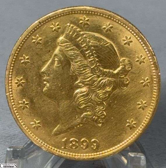 1899 Liberty Head Double Eagle $20 Gold Coin image