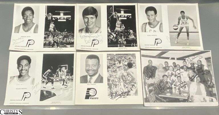 6pcs Signed 8x10 and Copy Photo Signed Freddie Lewis, Bob Netolicky, Earle Higgins, Roger Brown, Billy Knight, image