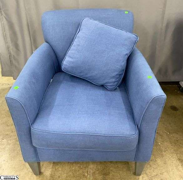 Rowe Furniture Blue Accent Chair 30x29x34 Seat Height 19" image