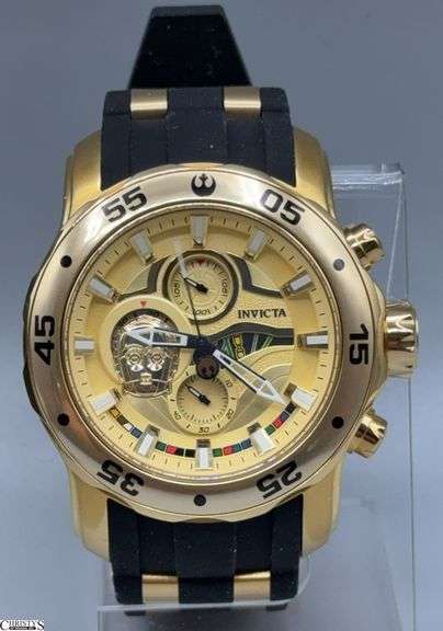 Invicta Star Wars Limited Edition C-3PO Gold Tone 48mm Watch 32529 image