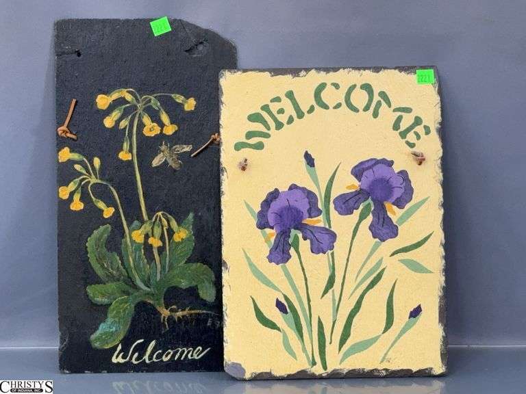 Painted Slate Stones 10x14" image