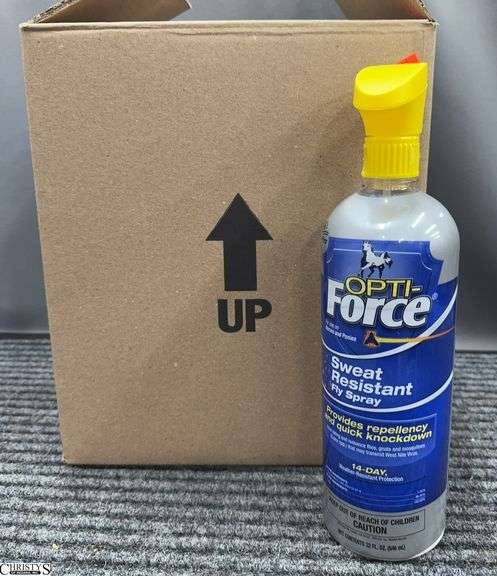 6 Bottles of Opti-Force Sweat Resistance Fly Spray image