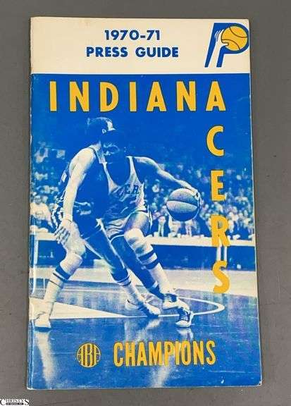 1970-1971 Indiana Pacers ABA Press Guide With Some Signatures image