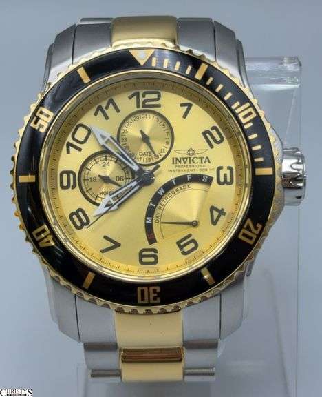 Invicta Professional Instrument 300 MT Gold Tone Men's 48.8mm Watch Model 17357 with Box image