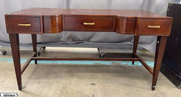 Revelation By Uttermost Desk, Some Edge Wear 4 Drawers 56x26x30" image