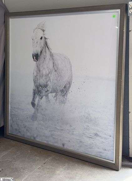 Revelation By Uttermost "Running Free" Large Framed Wall Art 52x52" image