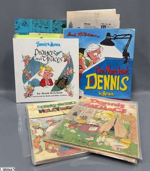 2 10 cent Dennis The Menace Comic Books, First 40 Years, The Merchant of Dennis The Menace, Prayers and Graces image