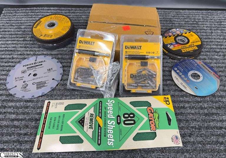 DeWalt Bits, Grinder Wheels, Sand Paper image