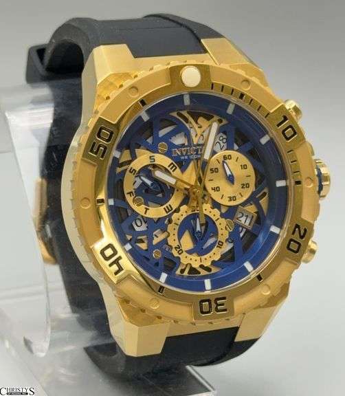 Invicta 26071 Gold Tone Chronograph 51.5mm Watch with Box image