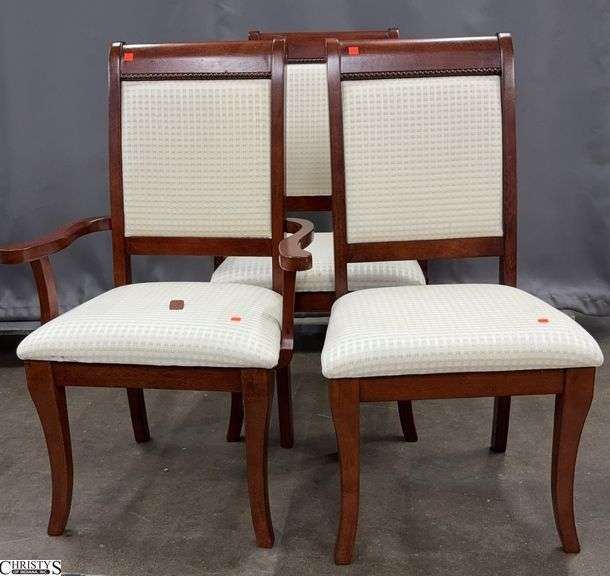 3 Green River Upholstered Dining Chairs - 26" x 40" - 18" seat of host chair image