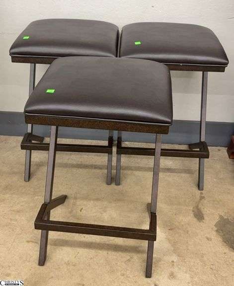 3 Armen Art Barstools - 16" x 16" x 25" of each image