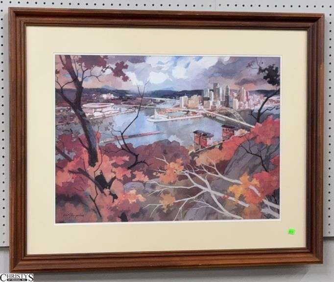 Framed Watercolor Print 38x31" image