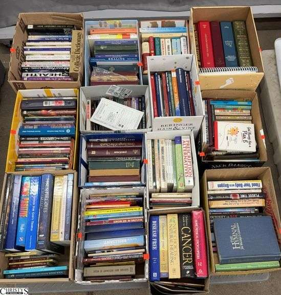 Skid of Various Genre Books - Health, Religious - SKID NOT INCLUDED image