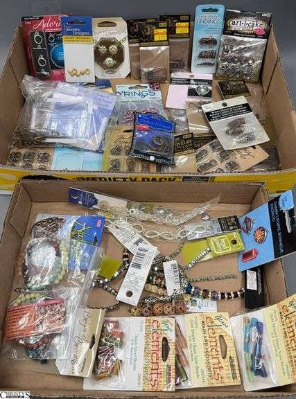 Jewelry  Making Charms, Toggles, Split Rings, Claw Clip, Glass Tube Beads image