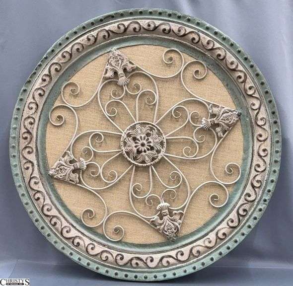 Round Decorative Metal Wall Hanging - 34" D image